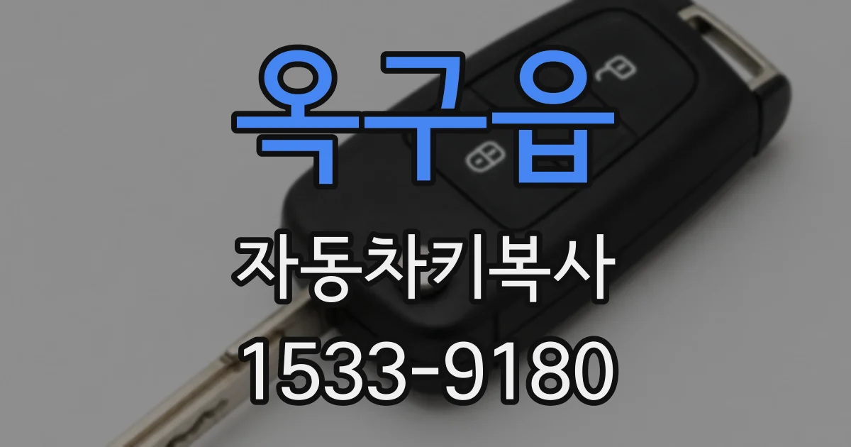 옥구읍 자동차키복사