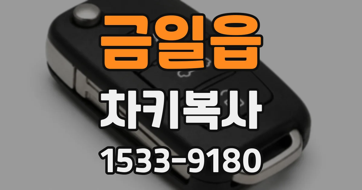 금일읍 차키복사
