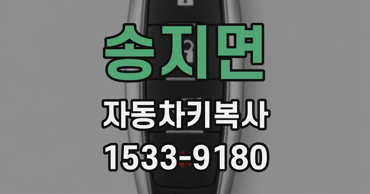 송지면 자동차키복사