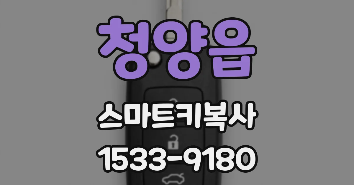 청양읍 스마트키복사