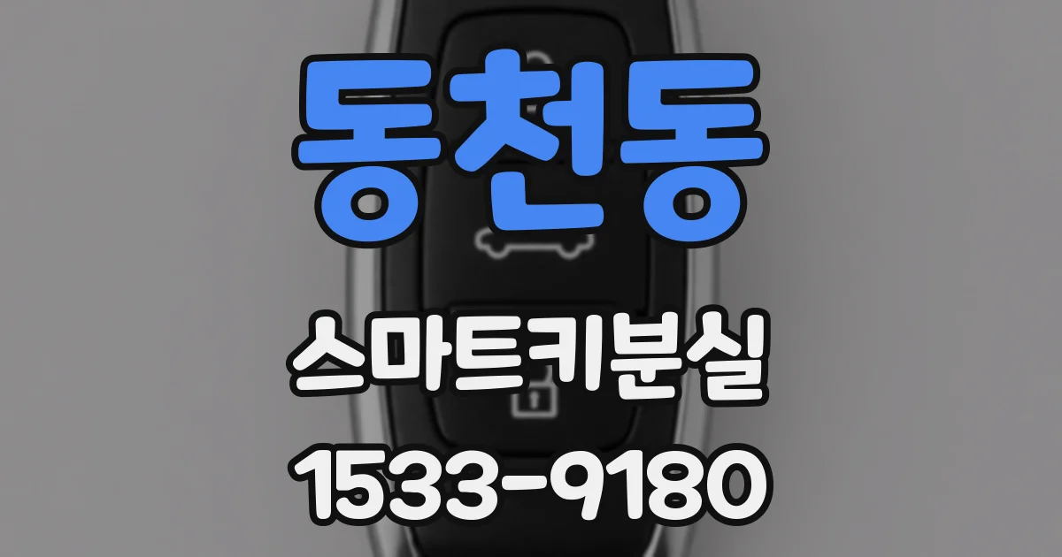 동천동 스마트키분실