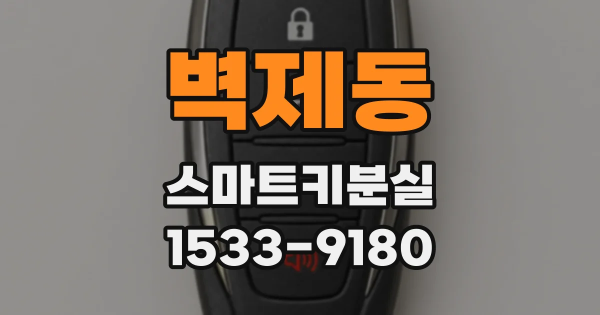 벽제동 스마트키분실