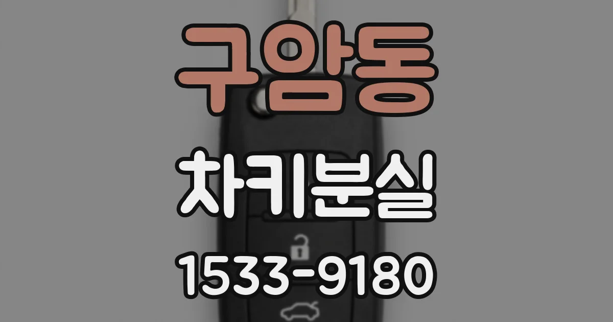 구암동 차키분실