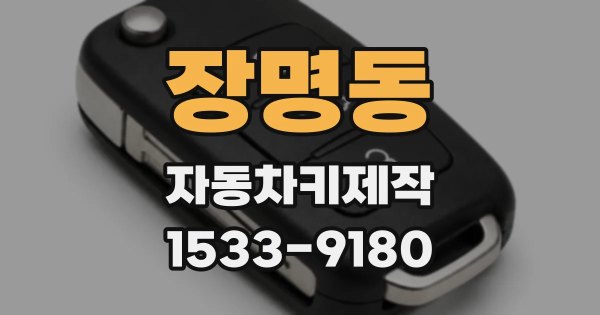 장명동 자동차키제작