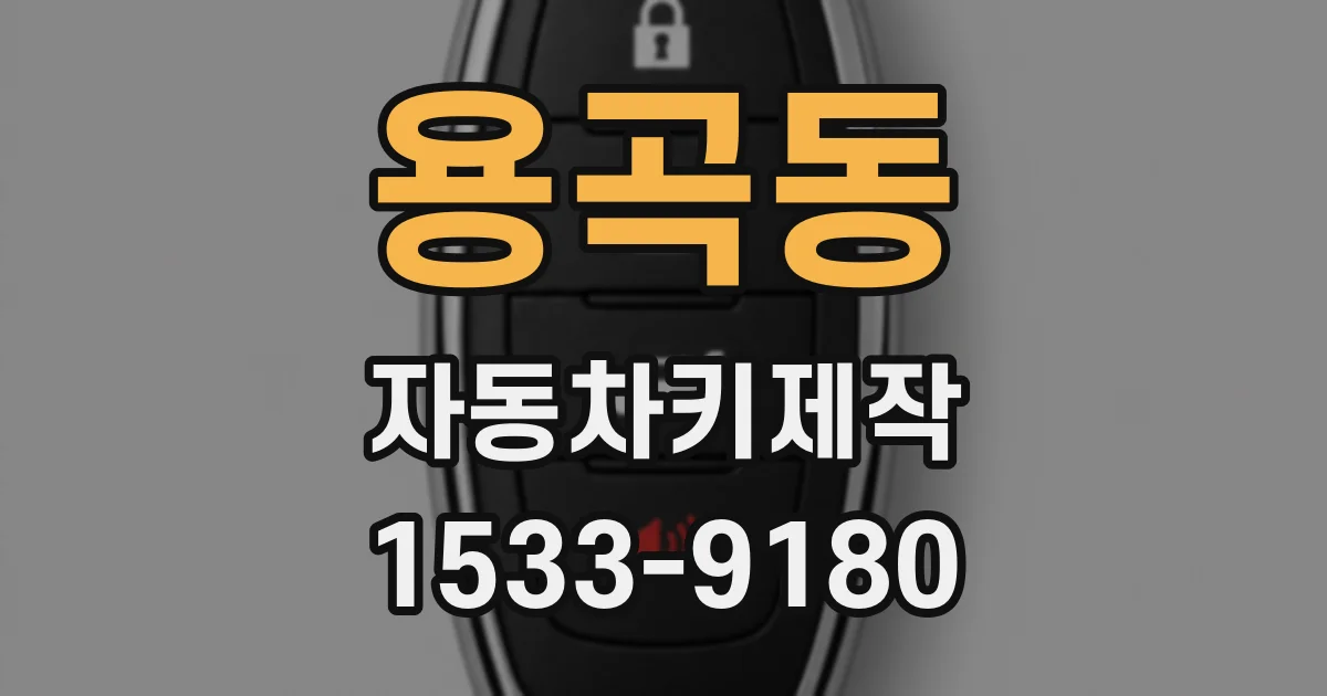 용곡동 자동차키제작