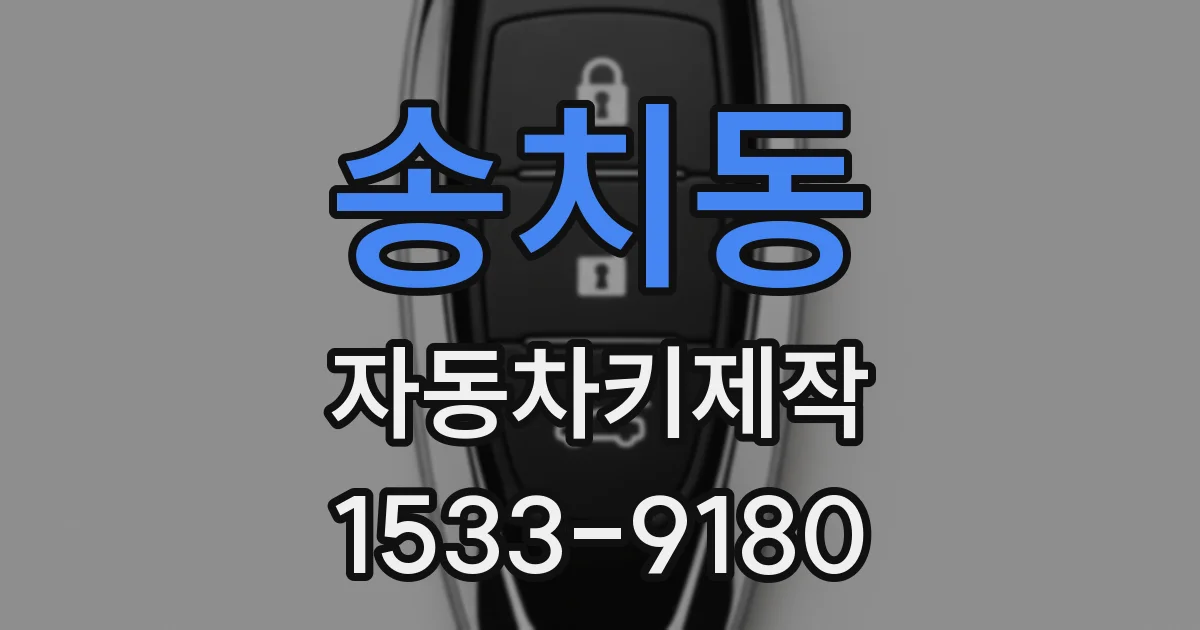 송치동 자동차키제작