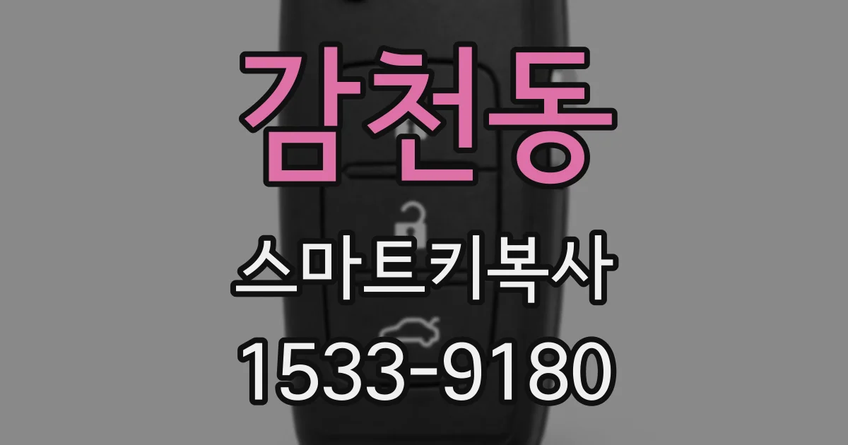 감천동 스마트키복사