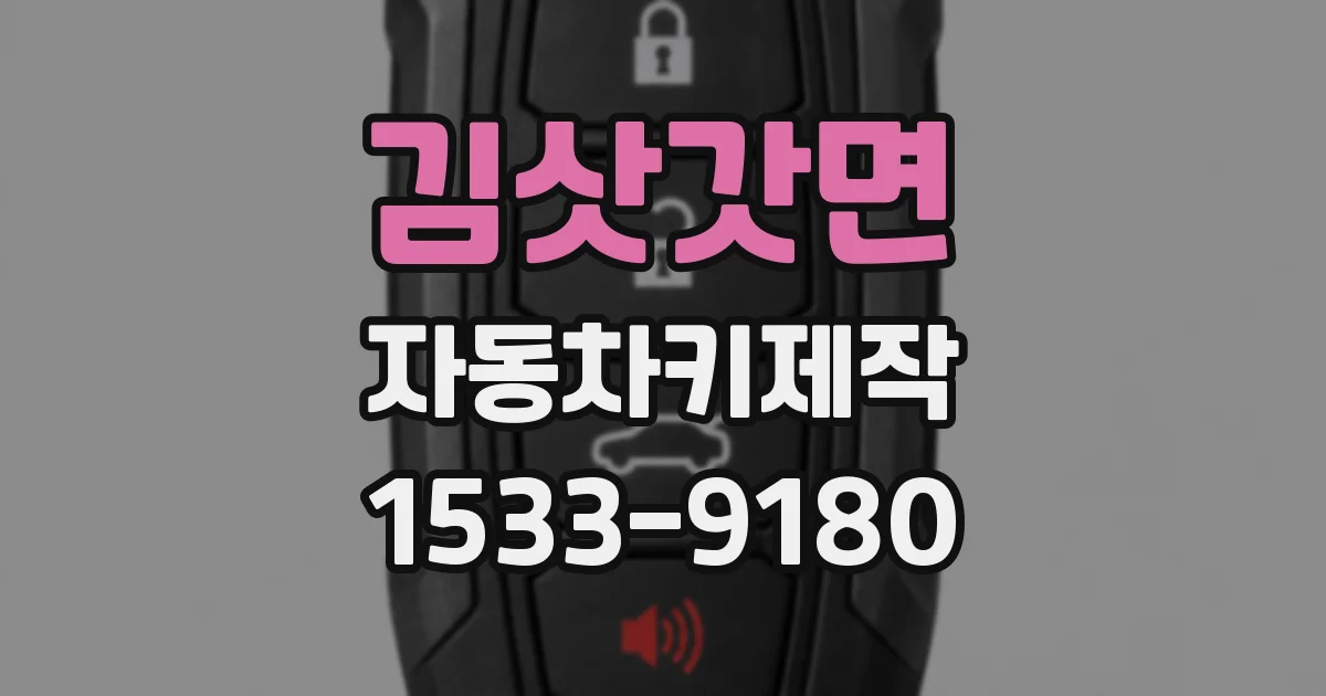 김삿갓면 자동차키제작
