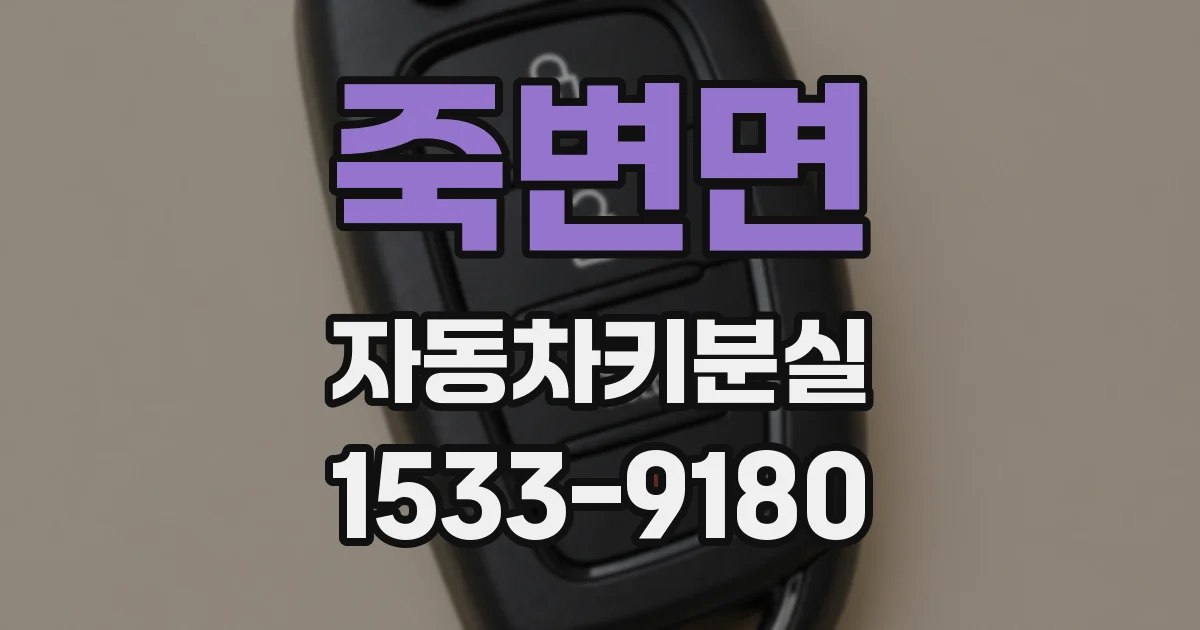 죽변면 자동차키분실