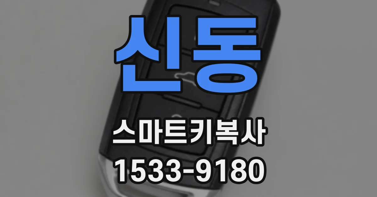 신동 스마트키복사