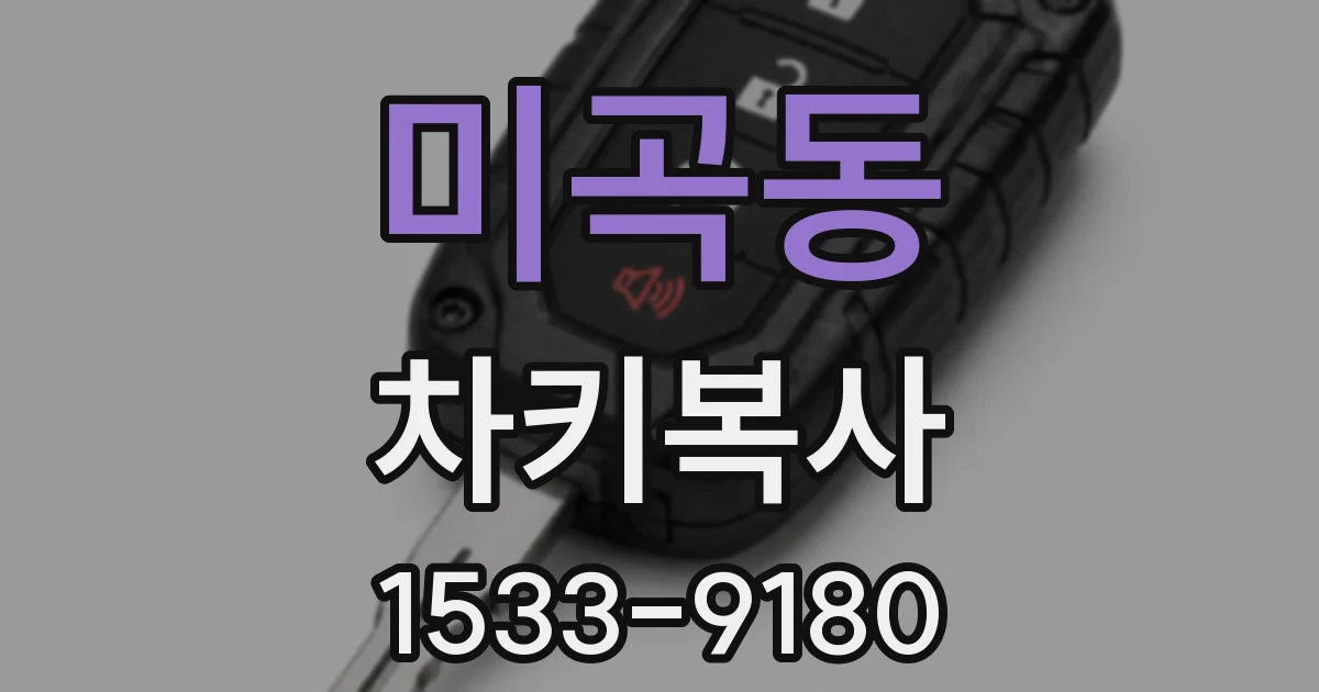 미곡동 차키복사