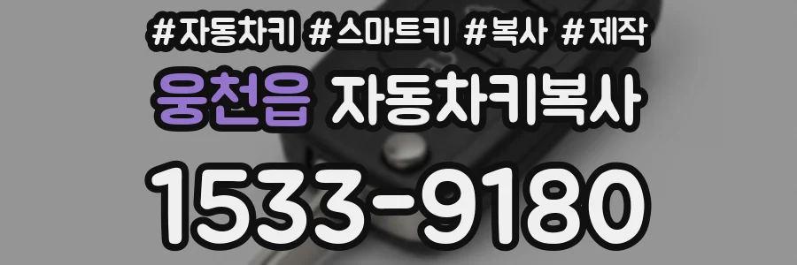 웅천읍 자동차키복사
