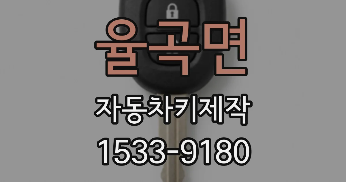 율곡면 자동차키제작