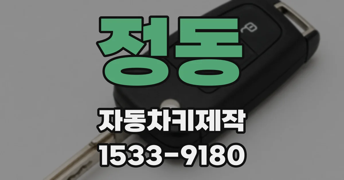 정동 자동차키제작