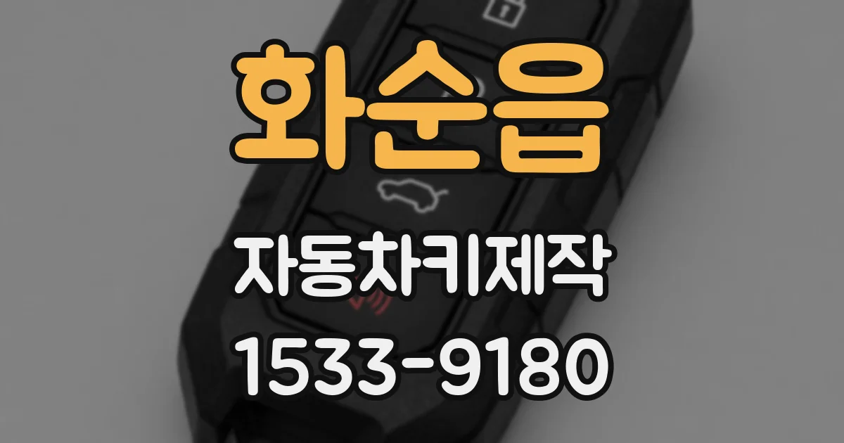 화순읍 자동차키제작