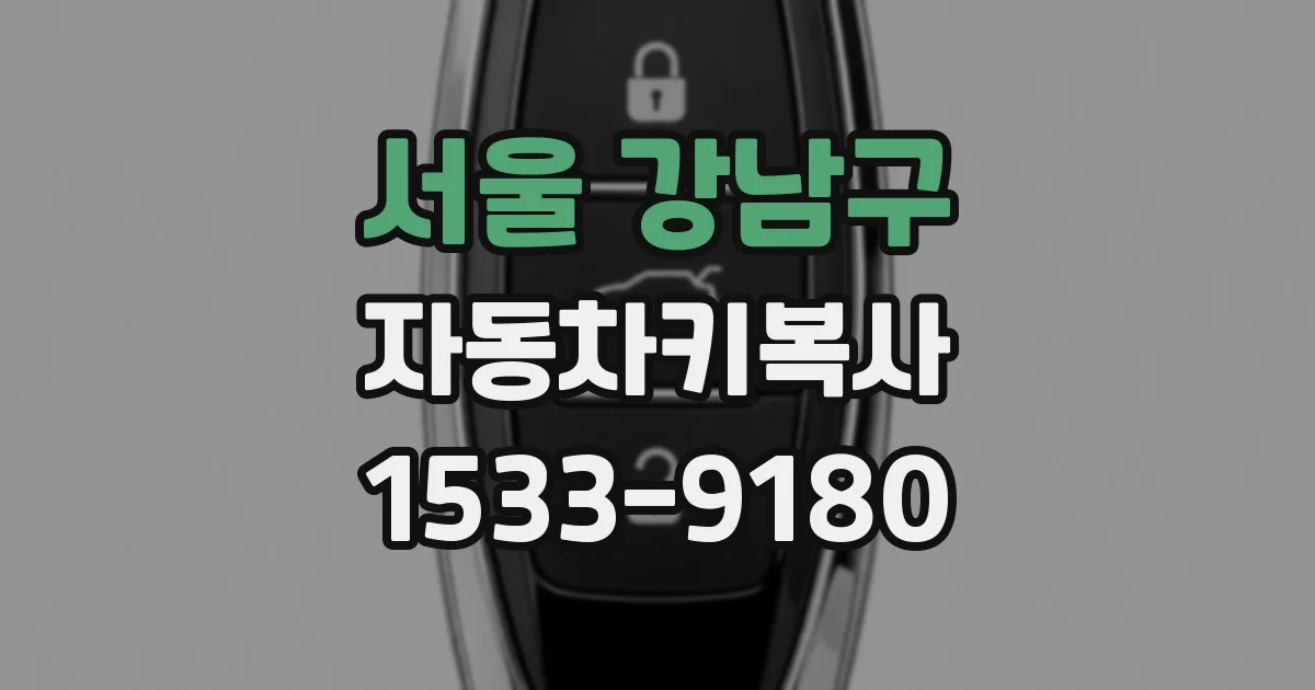 서울 강남구 자동차키복사