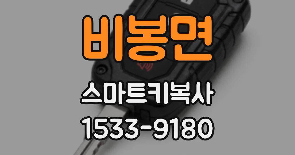비봉면 스마트키복사
