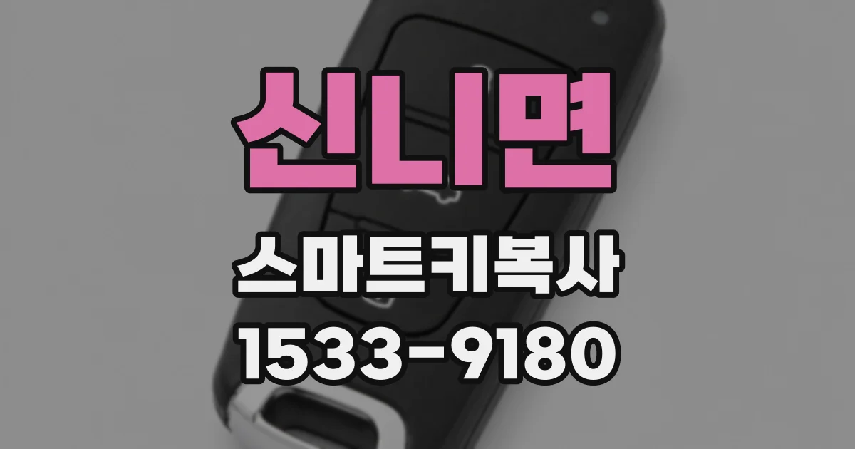 신니면 스마트키복사