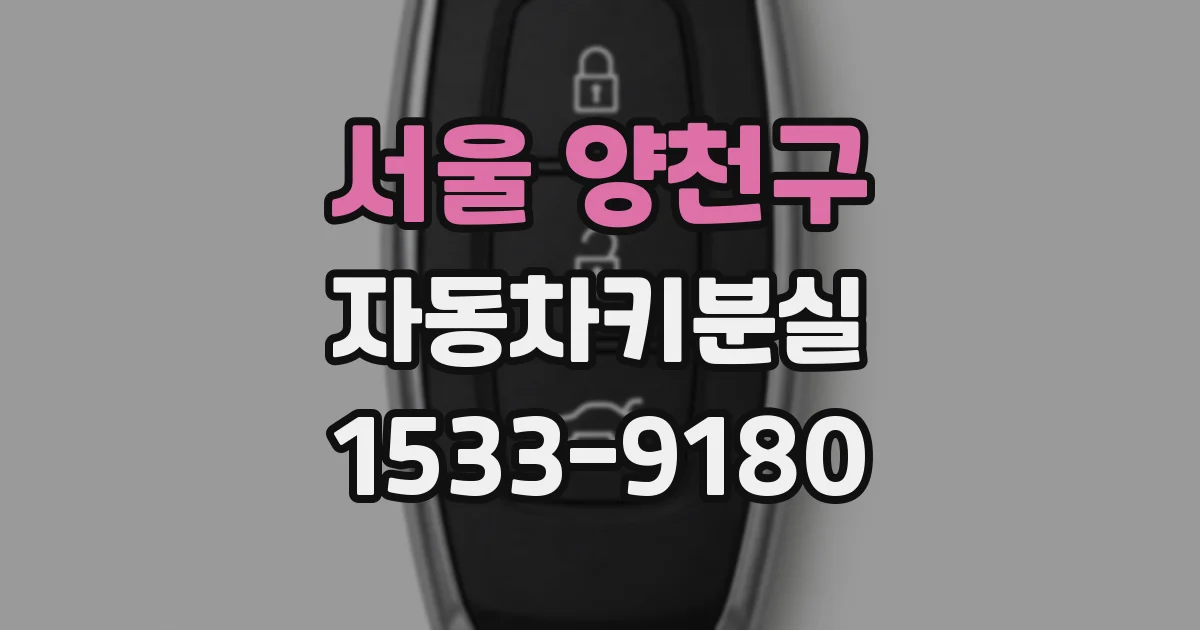 서울 양천구 자동차키분실