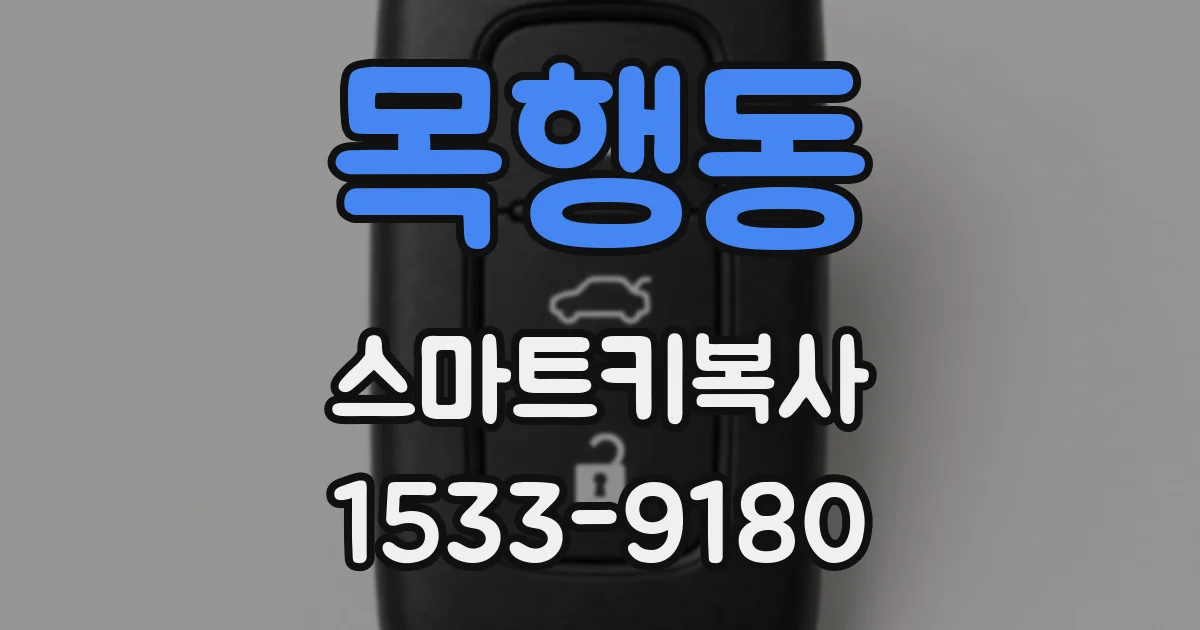 목행동 스마트키복사
