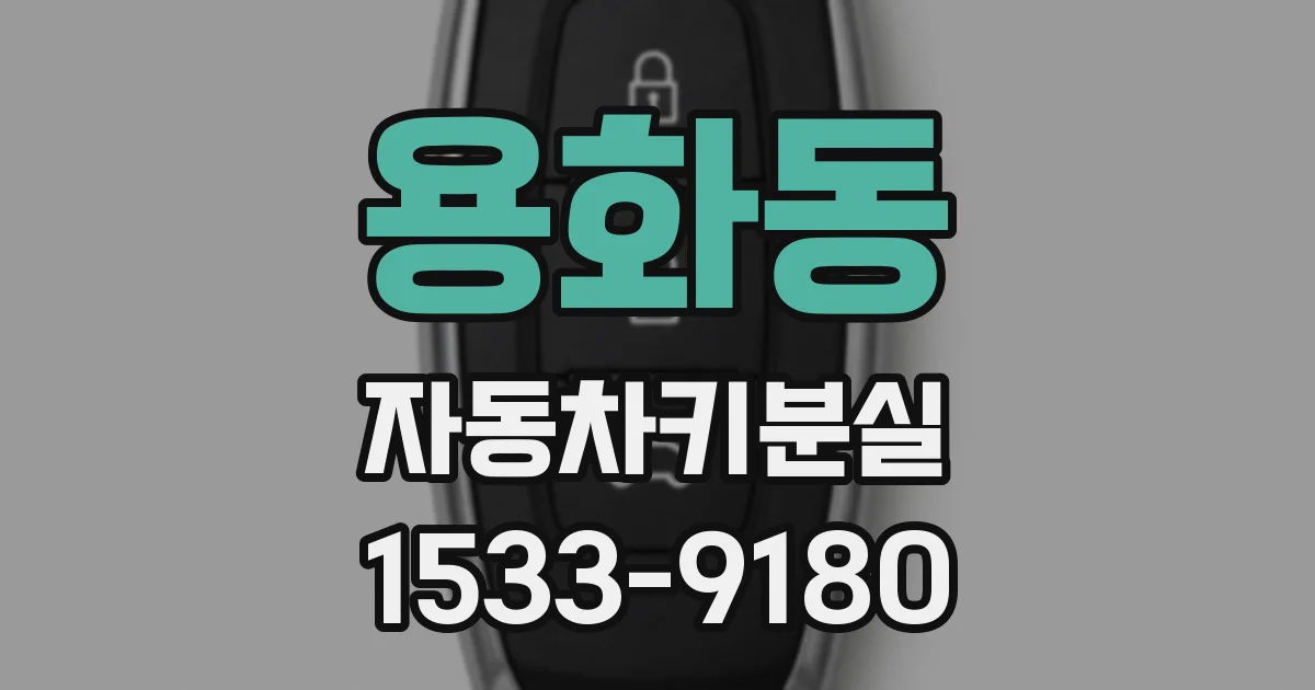 용화동 자동차키분실