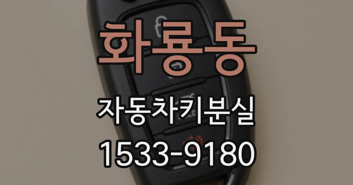 화룡동 자동차키분실