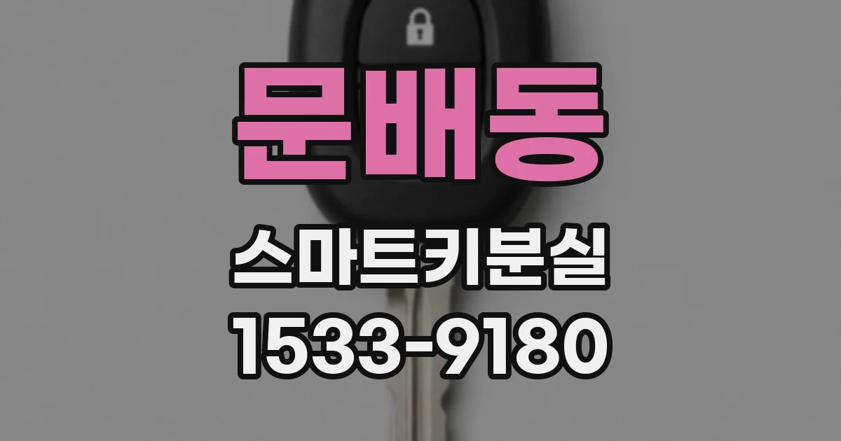 문배동 스마트키분실
