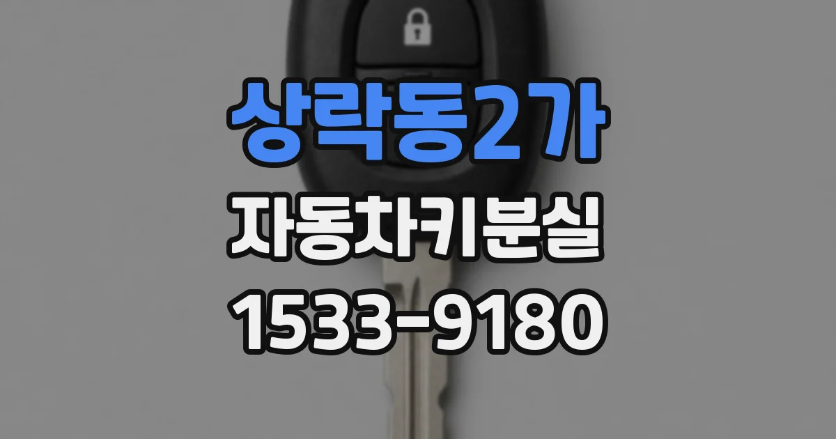 상락동2가 자동차키분실