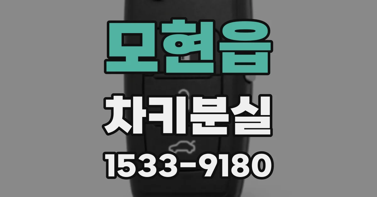 모현읍 차키분실
