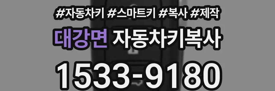 대강면 자동차키복사