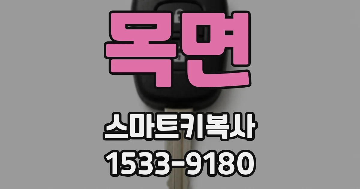 목면 스마트키복사
