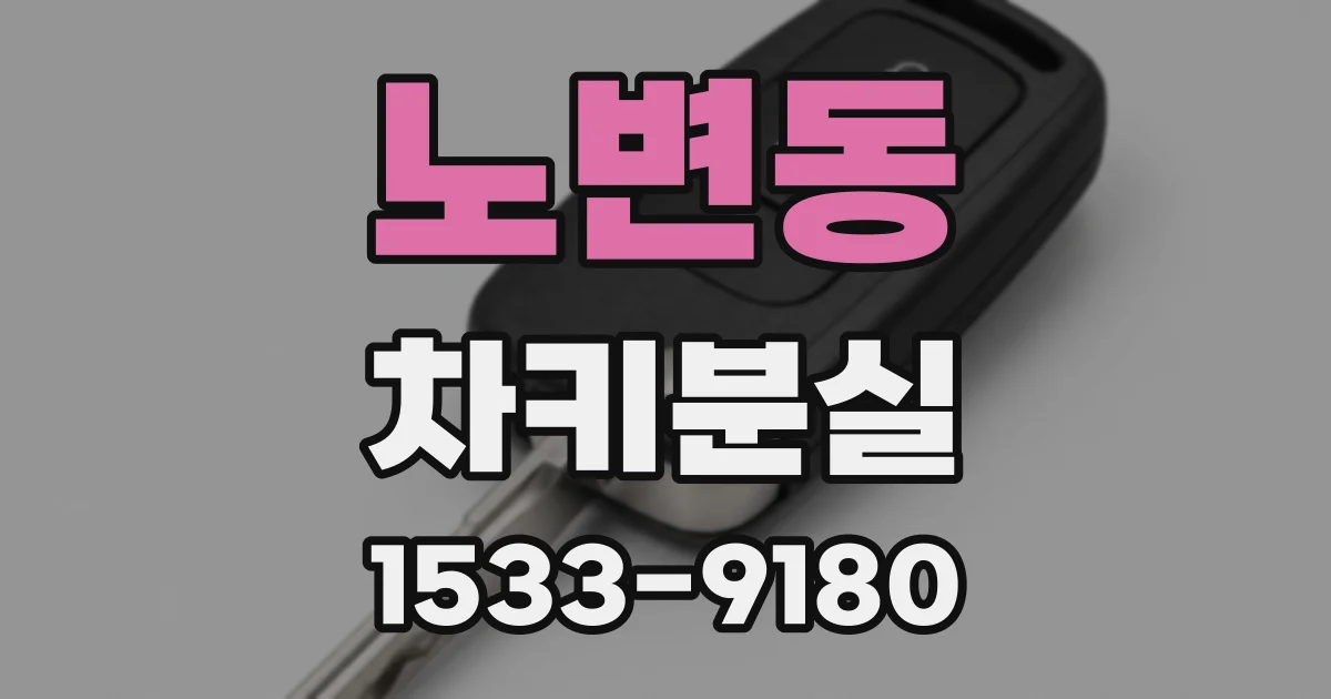 노변동 차키분실