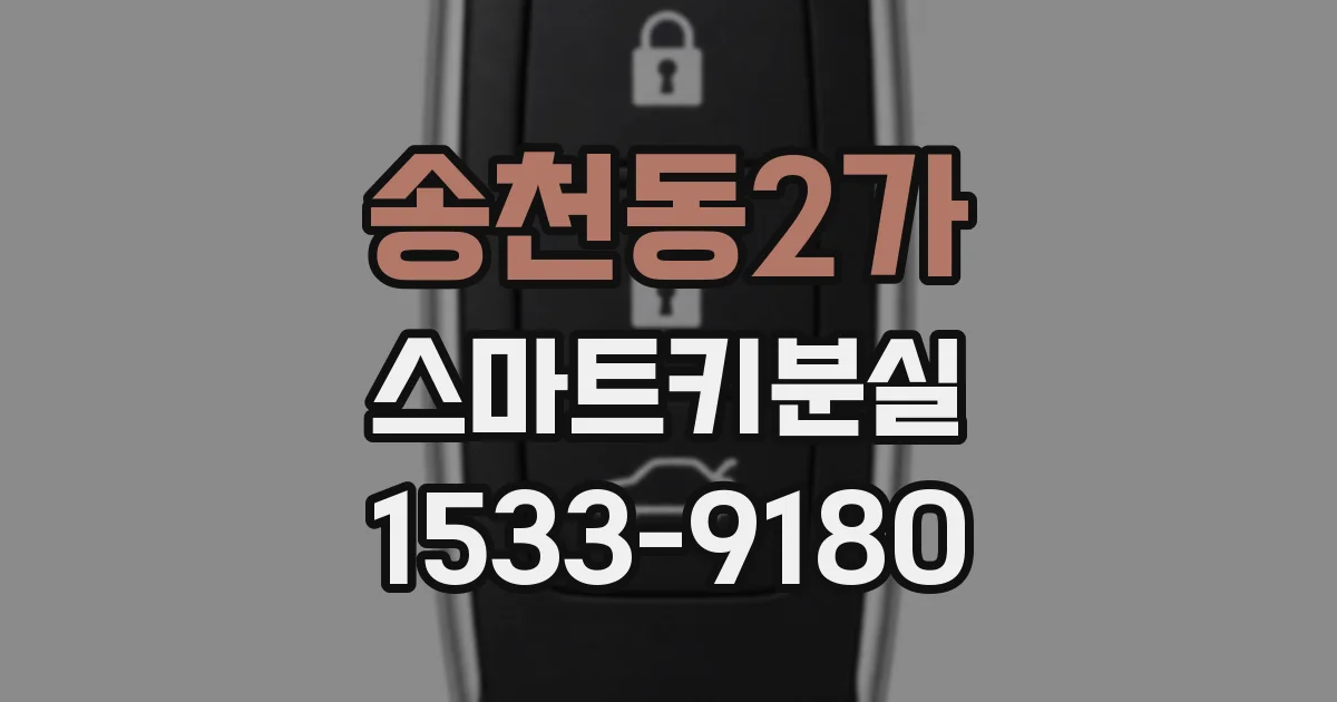 송천동2가 스마트키분실