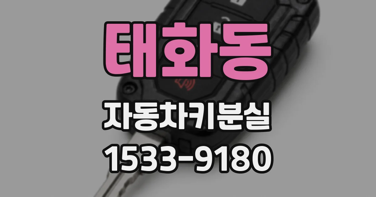 태화동 자동차키분실