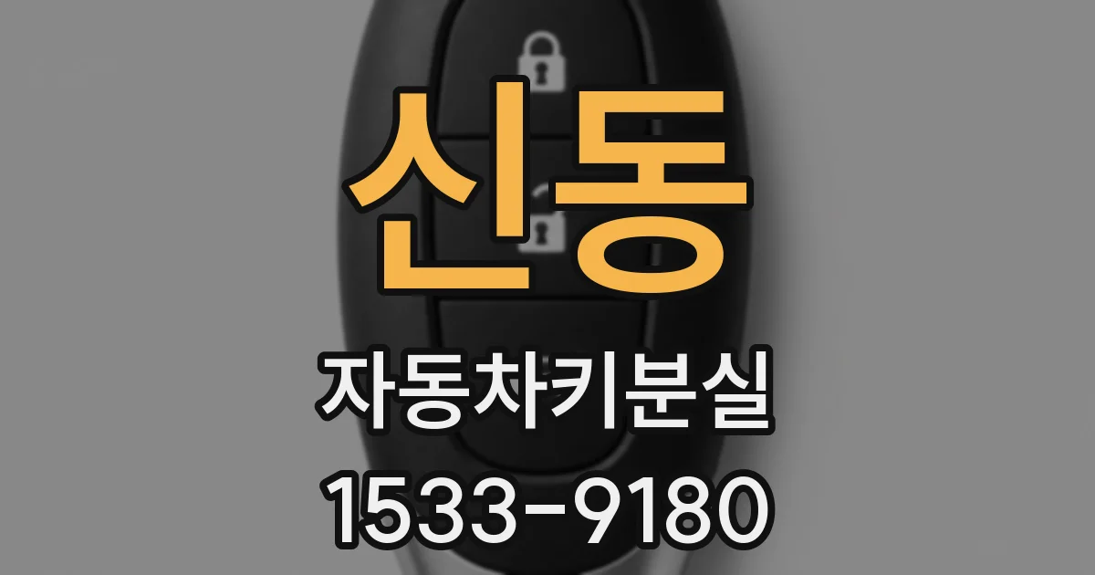 신동 자동차키분실
