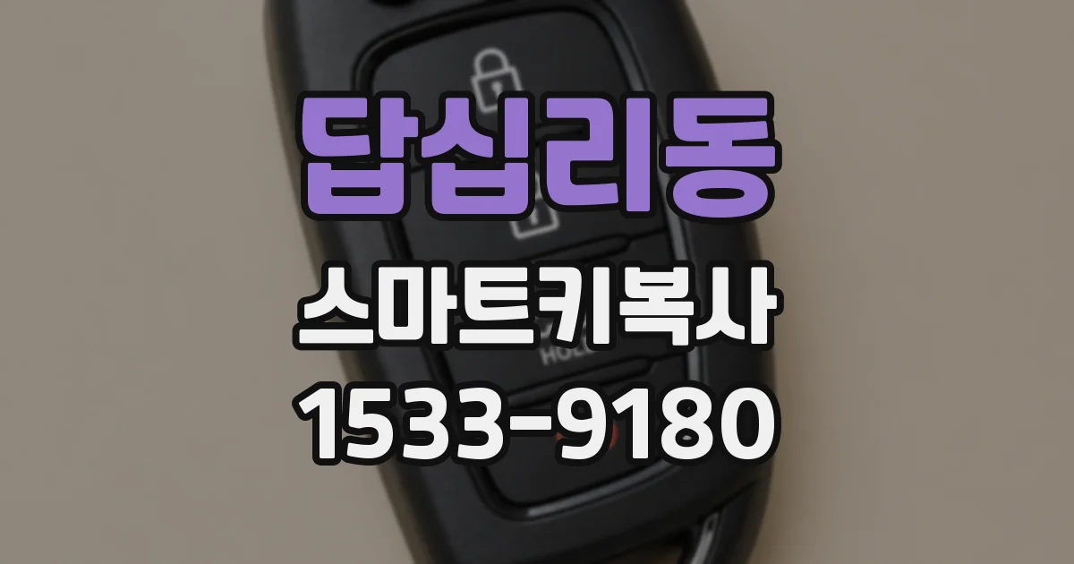 답십리동 스마트키복사