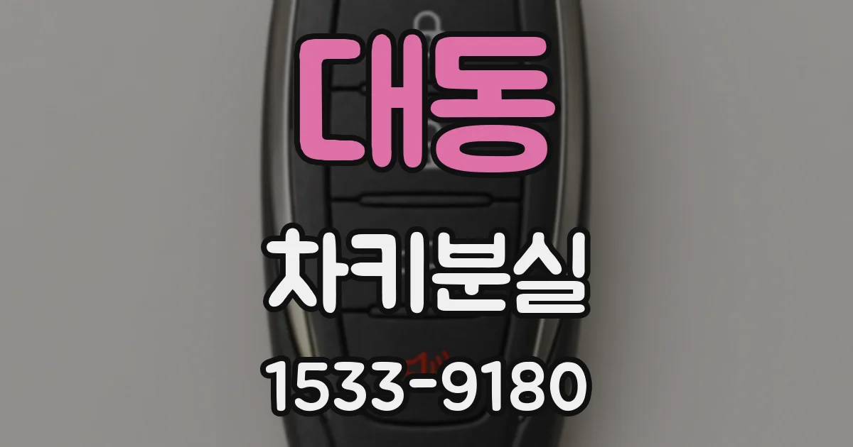 대동 차키분실