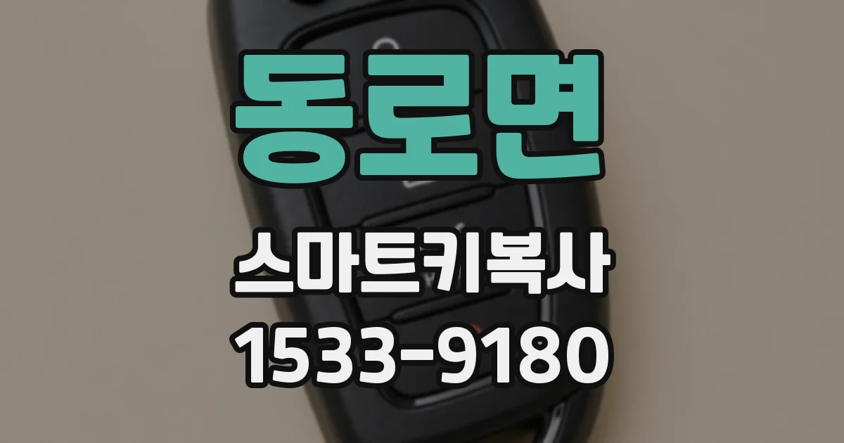 동로면 스마트키복사