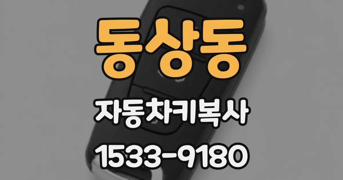 동상동 자동차키복사