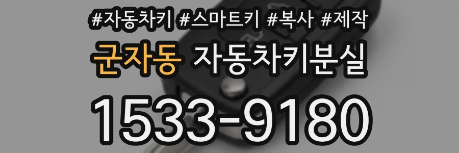군자동 자동차키분실