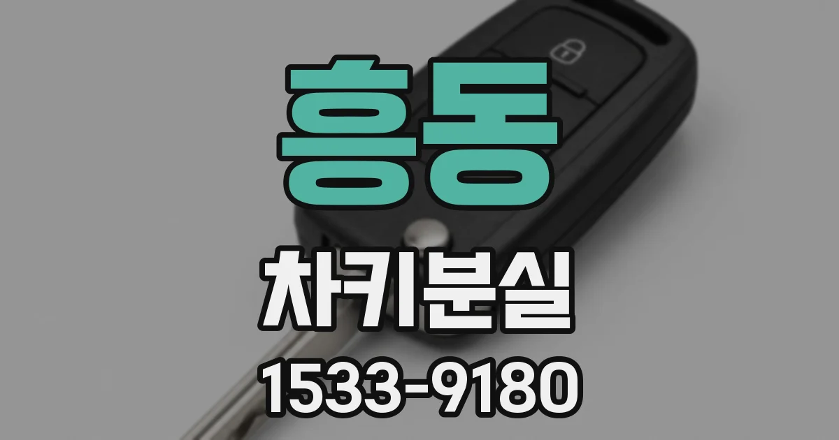 흥동 차키분실
