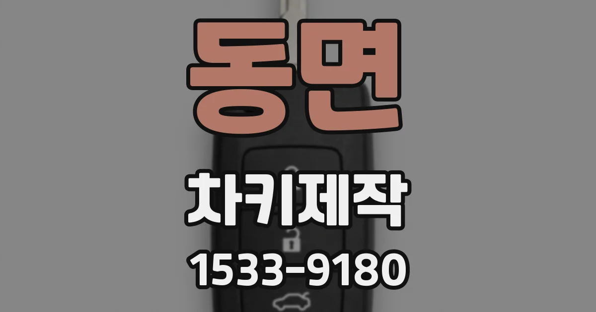 동면 차키제작