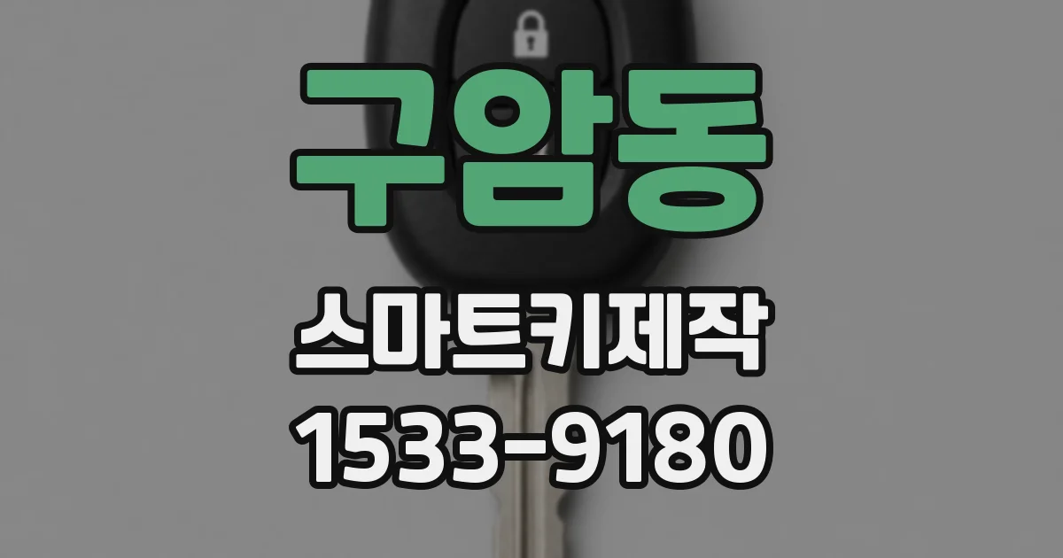 구암동 스마트키제작