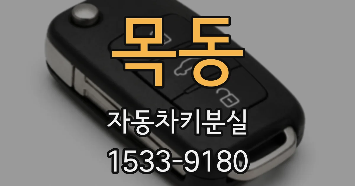 목동 자동차키분실