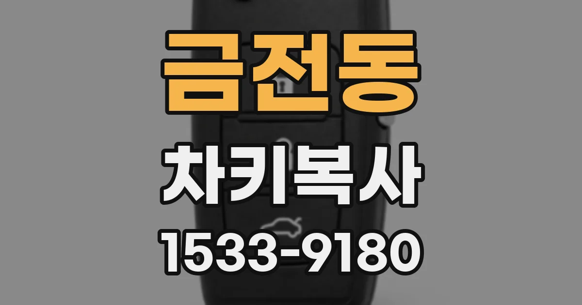 금전동 차키복사
