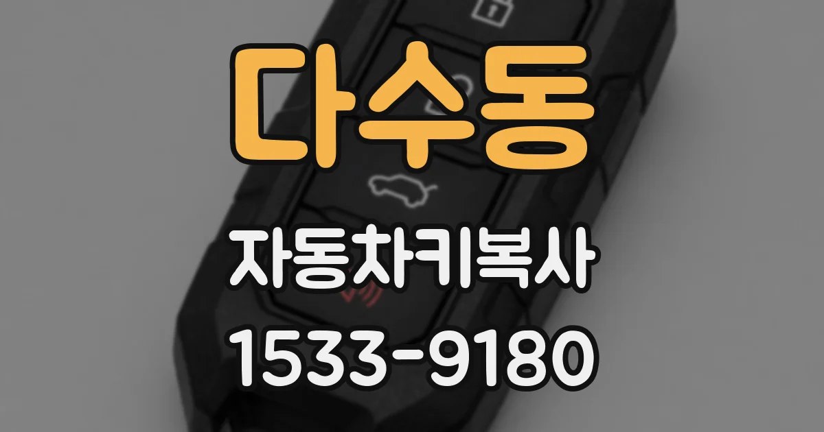 다수동 자동차키복사