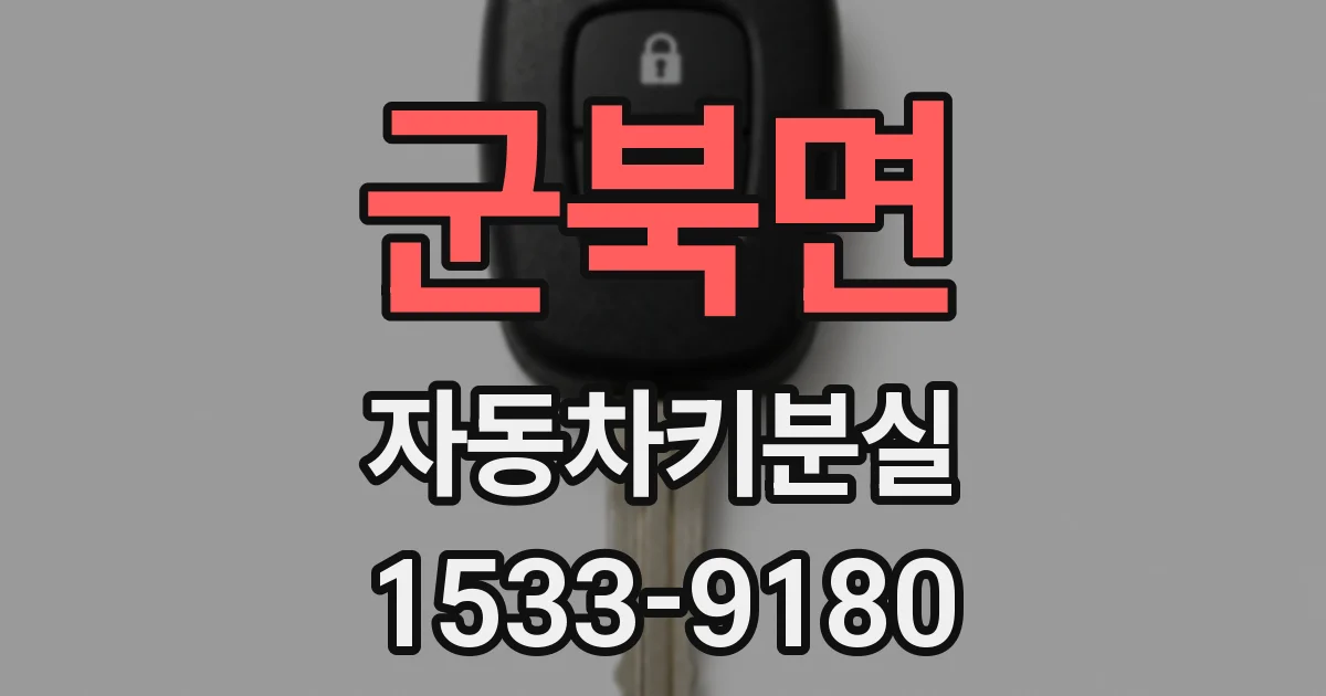 군북면 자동차키분실