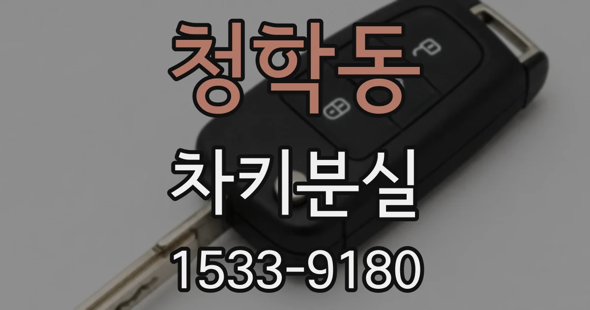 청학동 차키분실