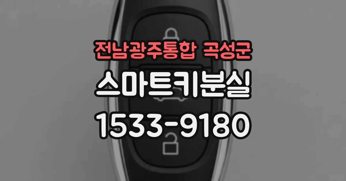 전남광주통합 곡성군 스마트키분실