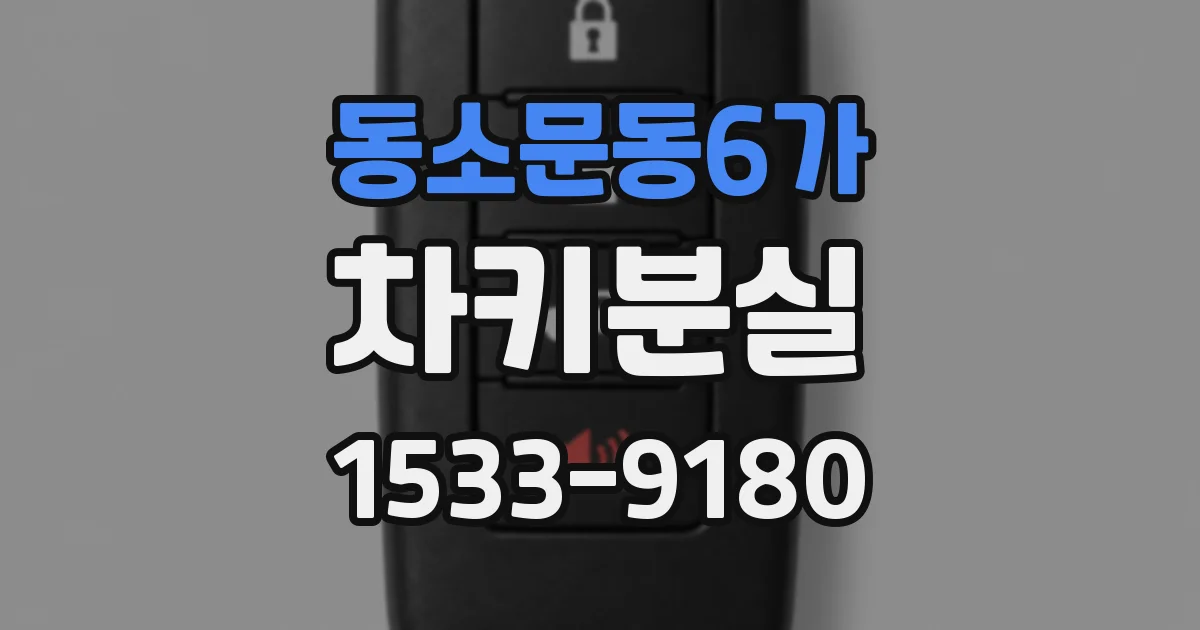동소문동6가 차키분실